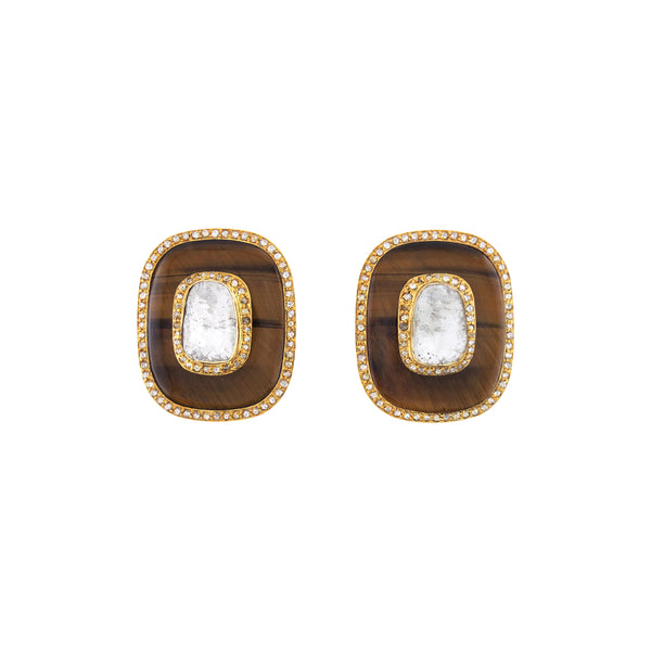 Tiger's Eye studs