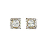 Square Polki Studs